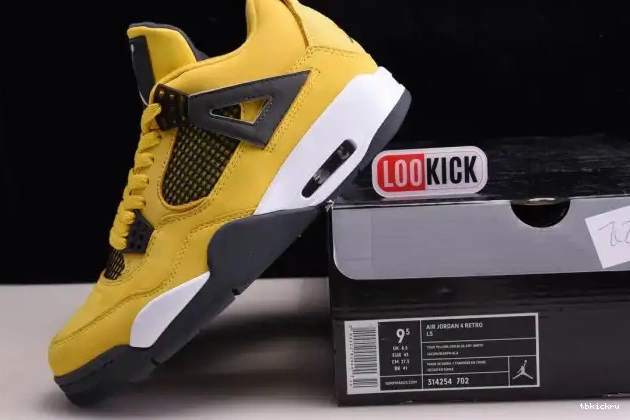 Rep TBK Lightning Air Jordan Retro 4 CT8527-700 0605